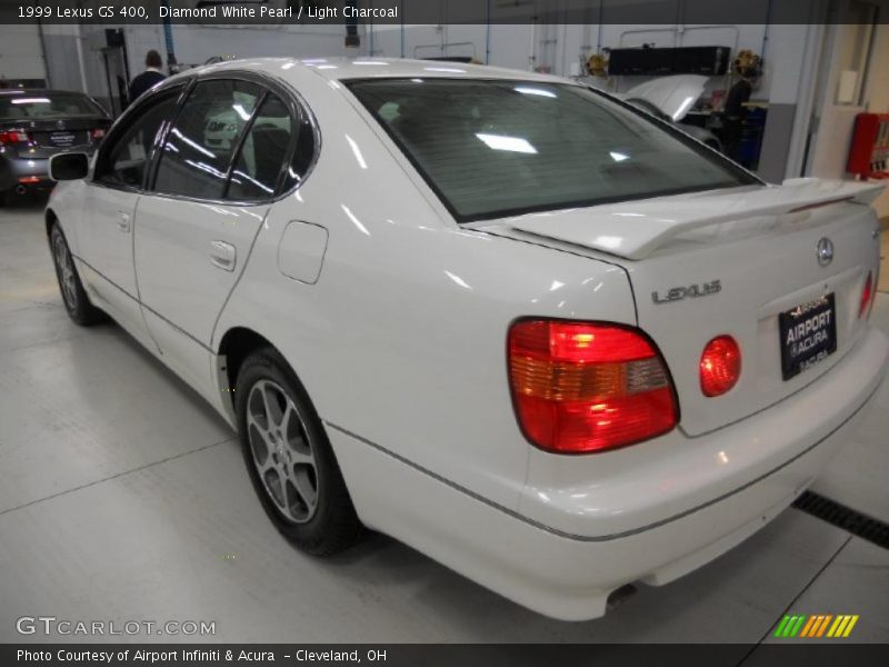 Diamond White Pearl / Light Charcoal 1999 Lexus GS 400