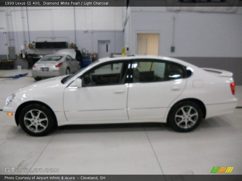 Diamond White Pearl / Light Charcoal 1999 Lexus GS 400
