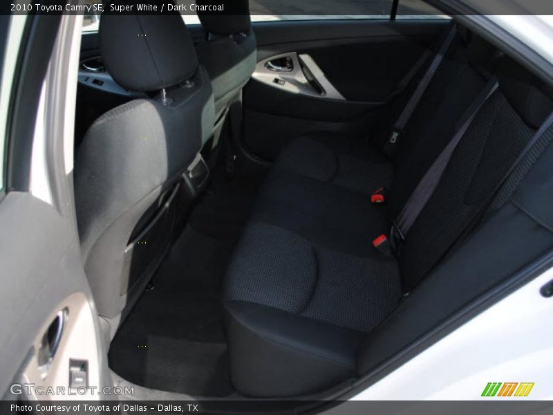Super White / Dark Charcoal 2010 Toyota Camry SE