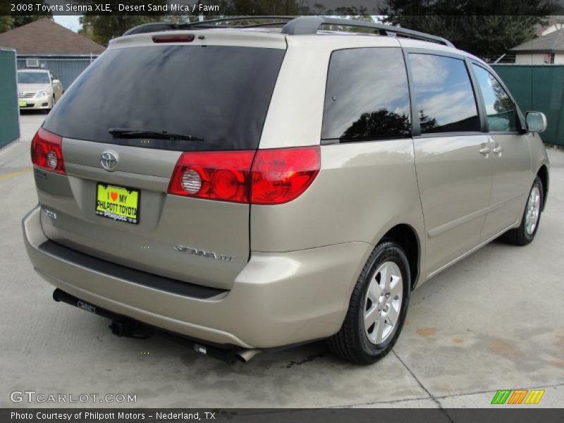 Desert Sand Mica / Fawn 2008 Toyota Sienna XLE