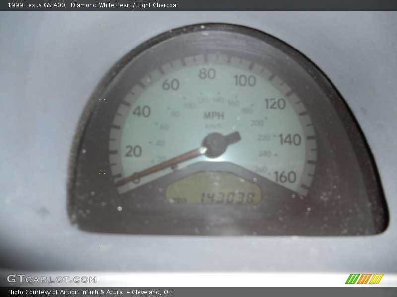 Diamond White Pearl / Light Charcoal 1999 Lexus GS 400