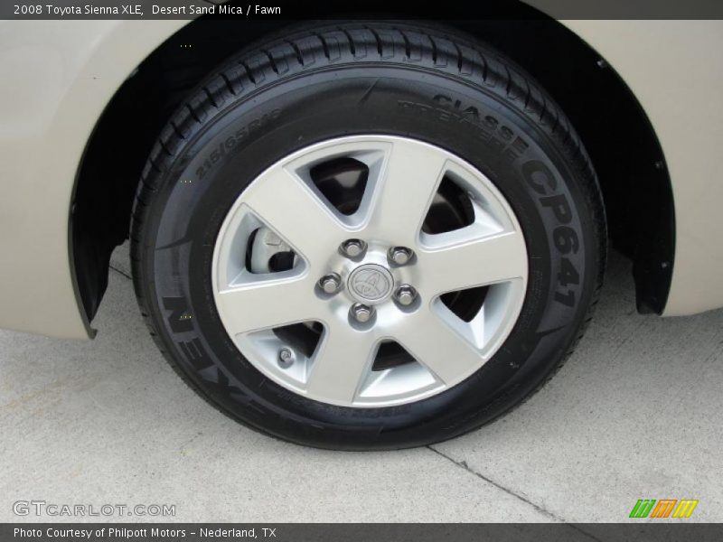 Desert Sand Mica / Fawn 2008 Toyota Sienna XLE