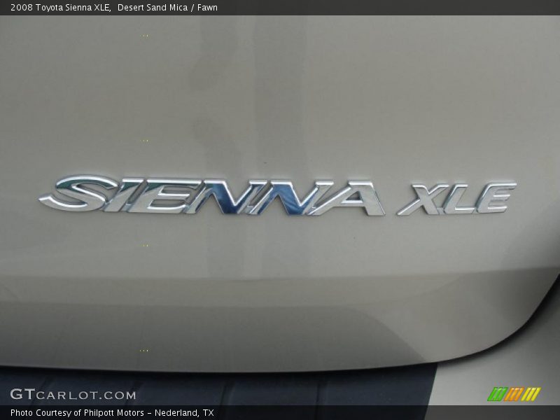 Desert Sand Mica / Fawn 2008 Toyota Sienna XLE