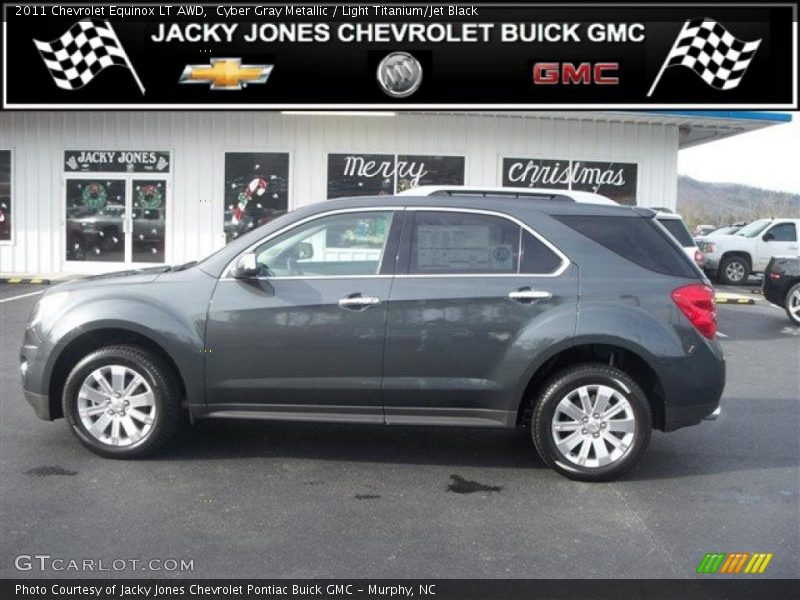 Cyber Gray Metallic / Light Titanium/Jet Black 2011 Chevrolet Equinox LT AWD