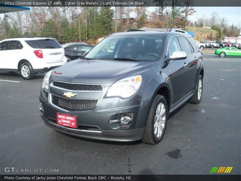 Cyber Gray Metallic / Light Titanium/Jet Black 2011 Chevrolet Equinox LT AWD