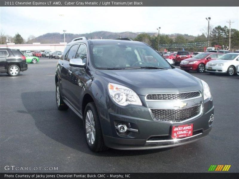 Cyber Gray Metallic / Light Titanium/Jet Black 2011 Chevrolet Equinox LT AWD