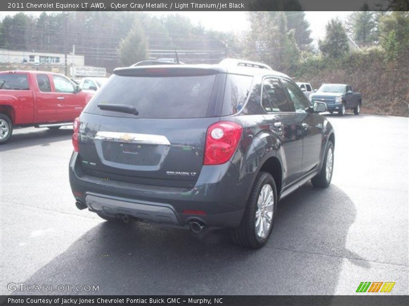 Cyber Gray Metallic / Light Titanium/Jet Black 2011 Chevrolet Equinox LT AWD