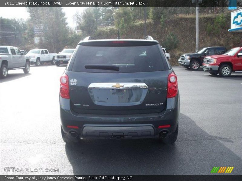 Cyber Gray Metallic / Light Titanium/Jet Black 2011 Chevrolet Equinox LT AWD