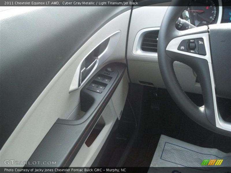 Cyber Gray Metallic / Light Titanium/Jet Black 2011 Chevrolet Equinox LT AWD