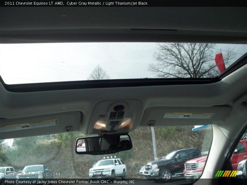 Cyber Gray Metallic / Light Titanium/Jet Black 2011 Chevrolet Equinox LT AWD