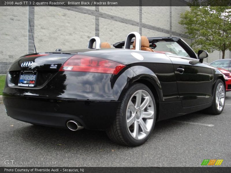 Brilliant Black / Madras Brown 2008 Audi TT 3.2 quattro Roadster