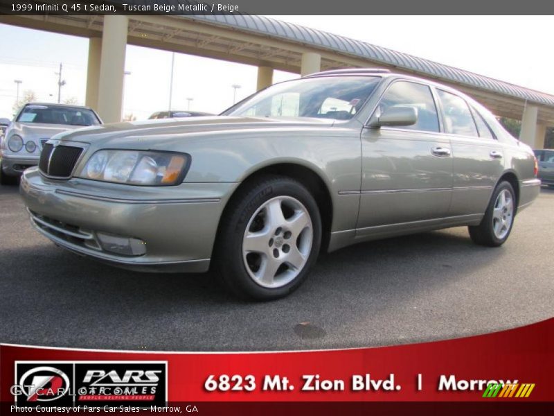 Tuscan Beige Metallic / Beige 1999 Infiniti Q 45 t Sedan