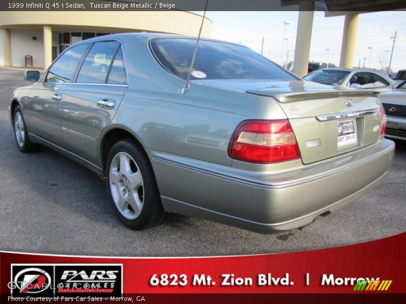 Tuscan Beige Metallic / Beige 1999 Infiniti Q 45 t Sedan