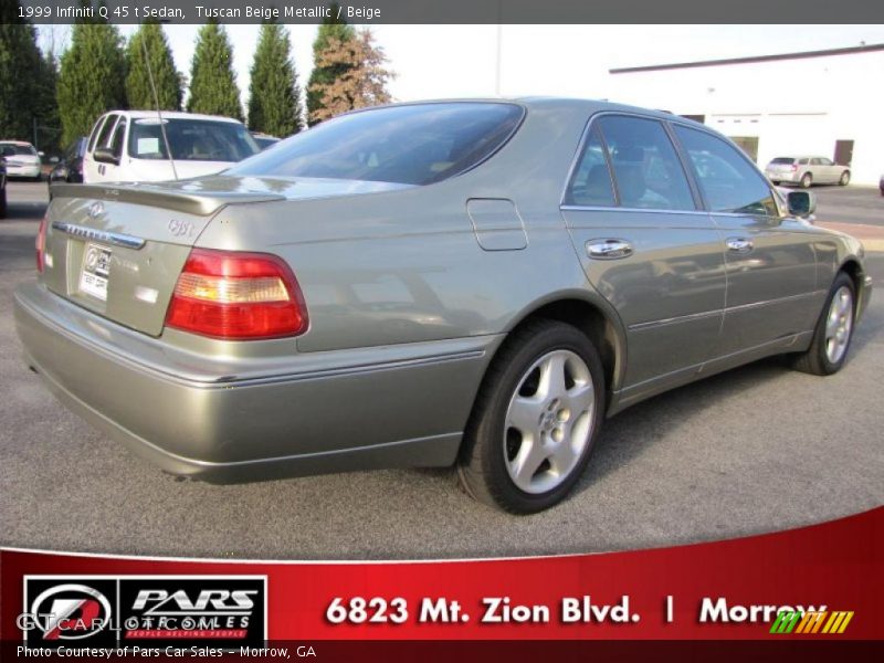 Tuscan Beige Metallic / Beige 1999 Infiniti Q 45 t Sedan