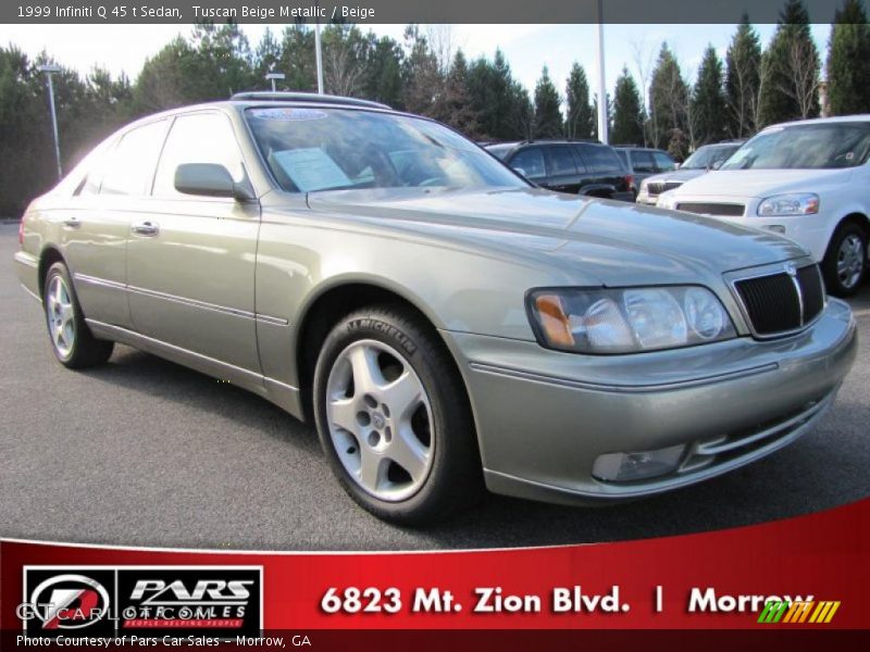 Tuscan Beige Metallic / Beige 1999 Infiniti Q 45 t Sedan