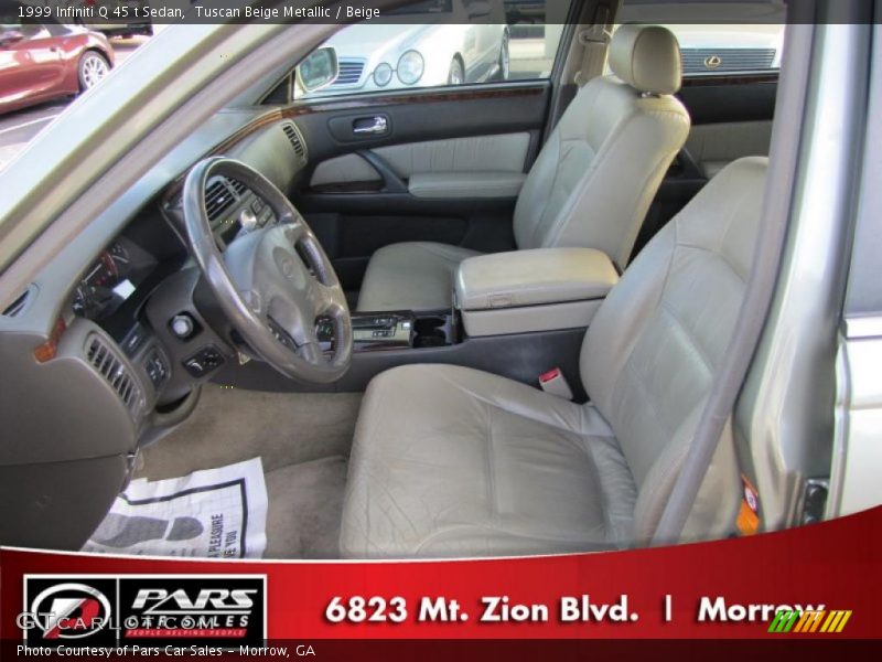 Tuscan Beige Metallic / Beige 1999 Infiniti Q 45 t Sedan