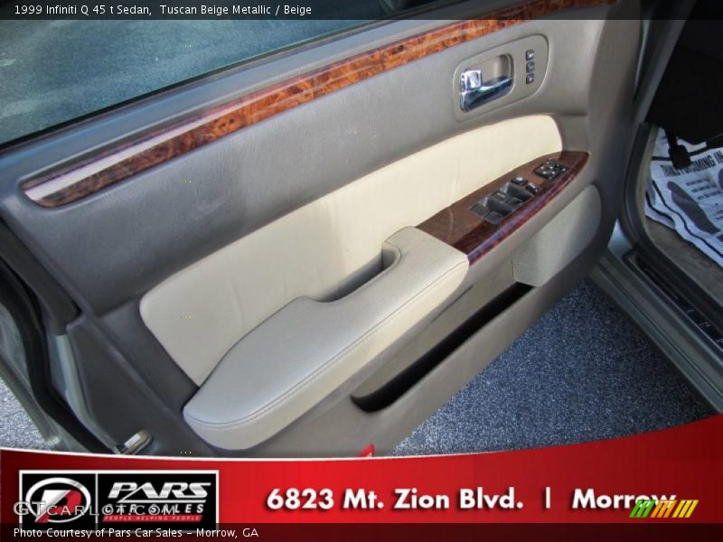 Tuscan Beige Metallic / Beige 1999 Infiniti Q 45 t Sedan