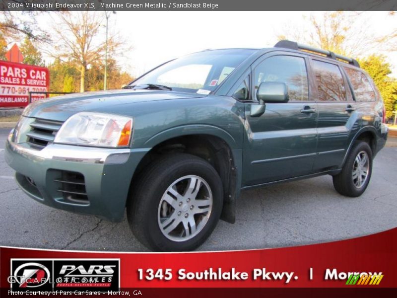 Machine Green Metallic / Sandblast Beige 2004 Mitsubishi Endeavor XLS
