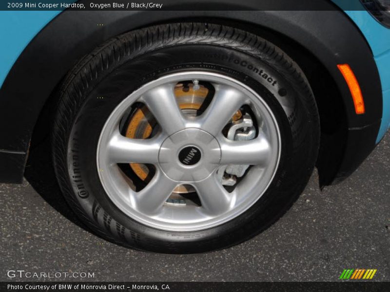 Oxygen Blue / Black/Grey 2009 Mini Cooper Hardtop