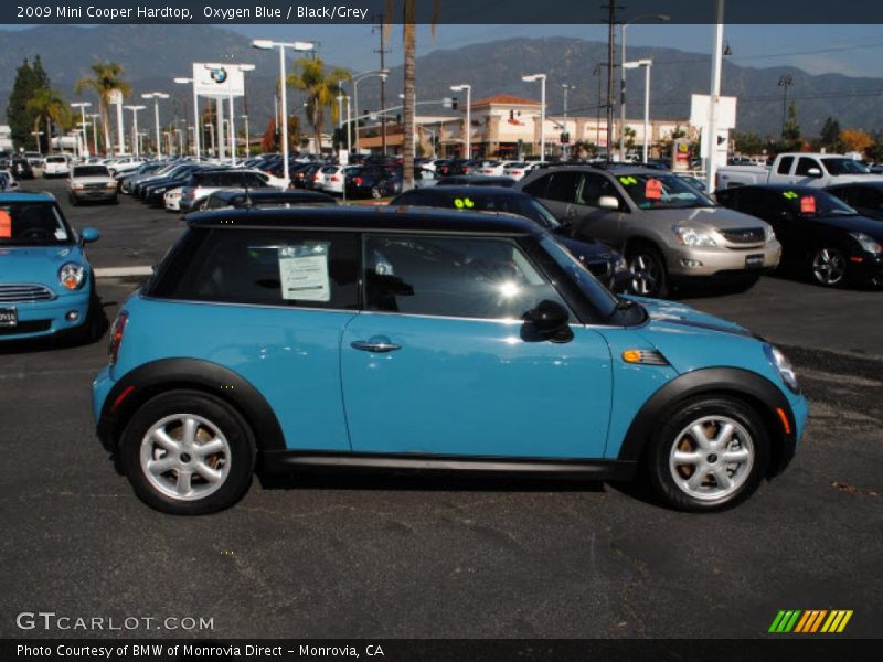 Oxygen Blue / Black/Grey 2009 Mini Cooper Hardtop