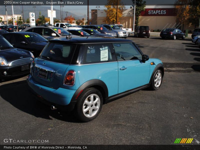 Oxygen Blue / Black/Grey 2009 Mini Cooper Hardtop