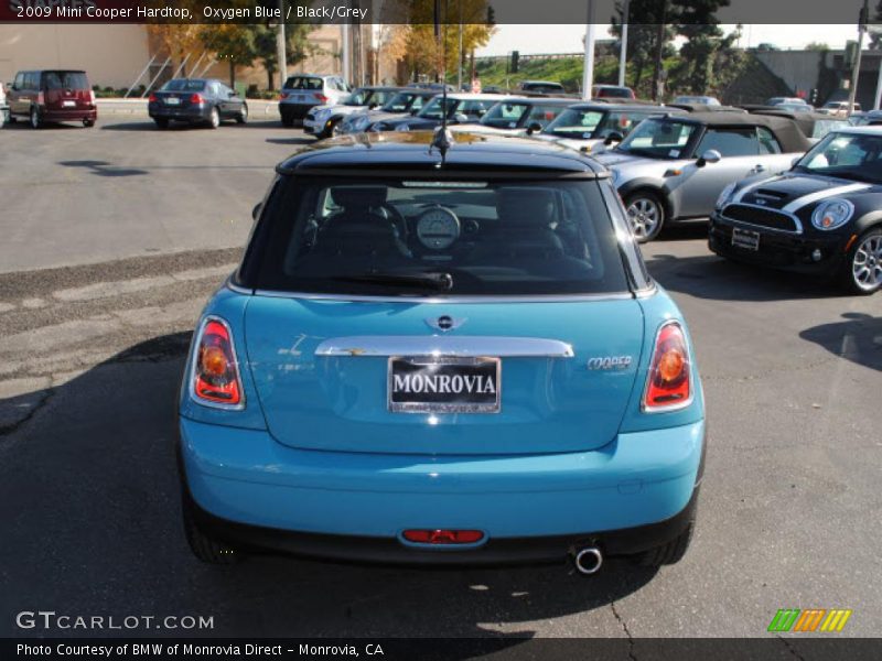 Oxygen Blue / Black/Grey 2009 Mini Cooper Hardtop