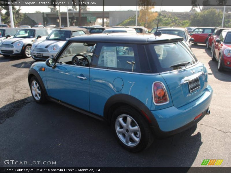 Oxygen Blue / Black/Grey 2009 Mini Cooper Hardtop