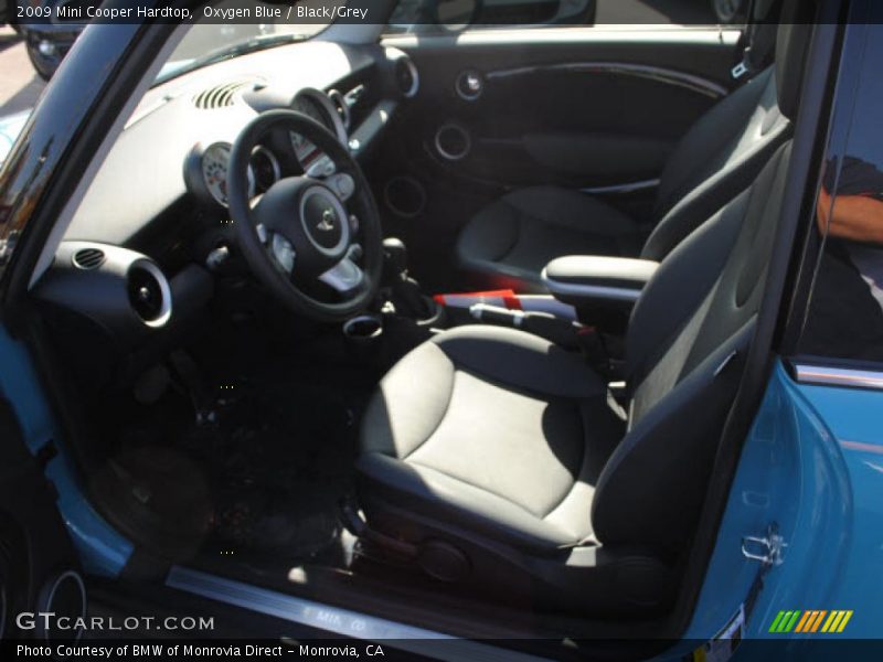 Oxygen Blue / Black/Grey 2009 Mini Cooper Hardtop