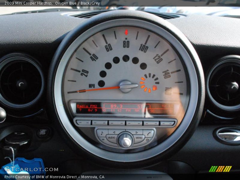 Oxygen Blue / Black/Grey 2009 Mini Cooper Hardtop