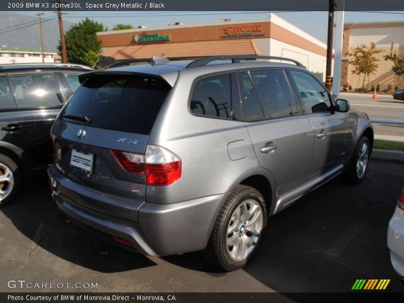 Space Grey Metallic / Black 2009 BMW X3 xDrive30i