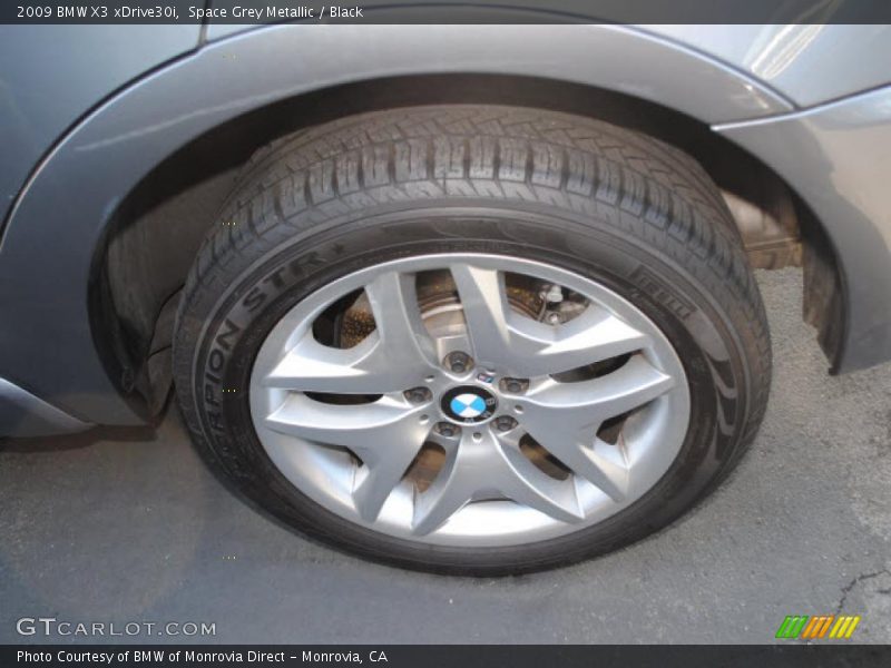 Space Grey Metallic / Black 2009 BMW X3 xDrive30i