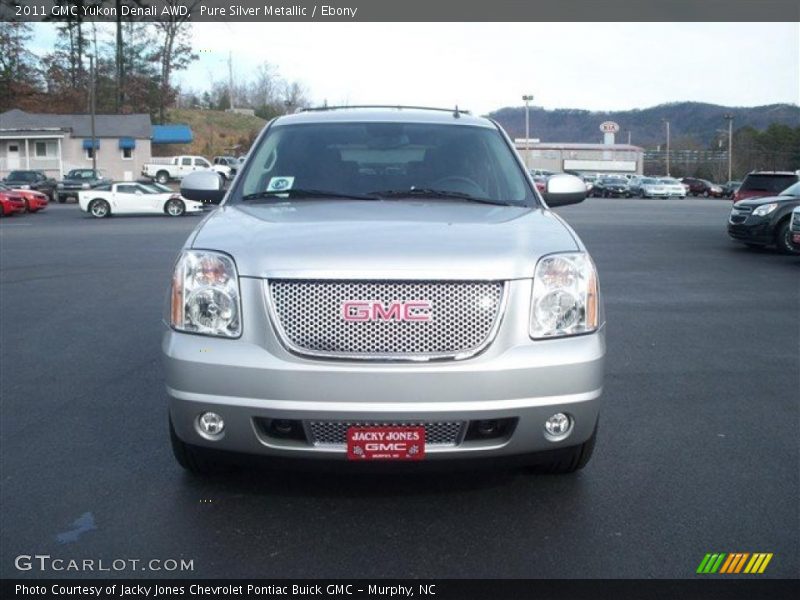 Pure Silver Metallic / Ebony 2011 GMC Yukon Denali AWD