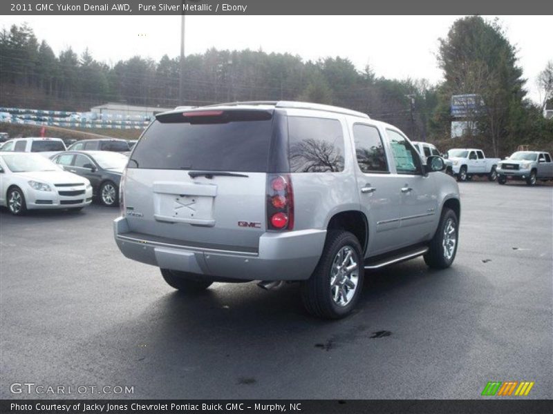 Pure Silver Metallic / Ebony 2011 GMC Yukon Denali AWD
