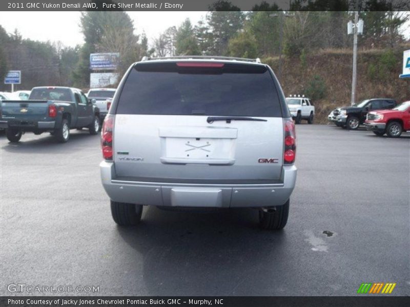 Pure Silver Metallic / Ebony 2011 GMC Yukon Denali AWD