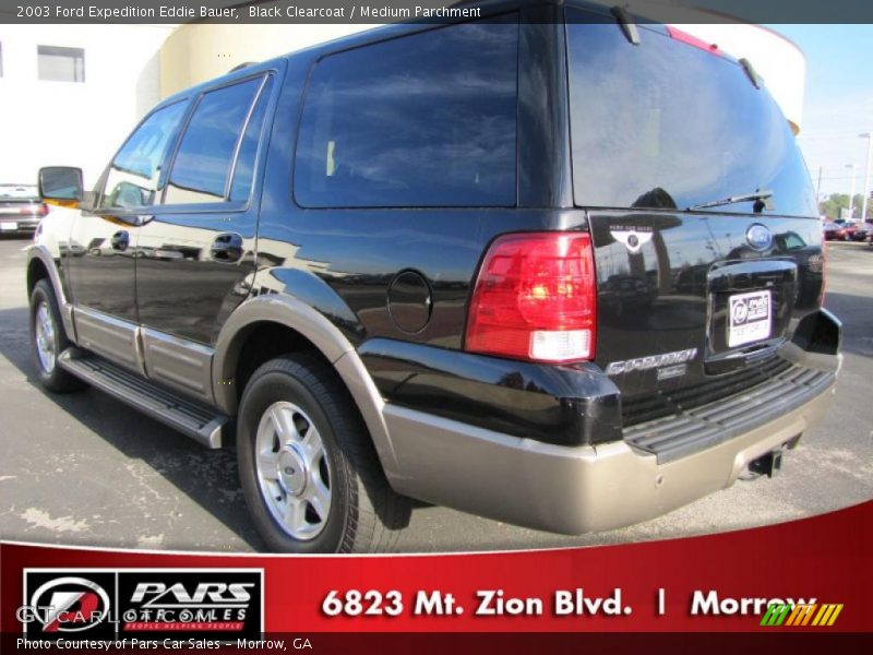 Black Clearcoat / Medium Parchment 2003 Ford Expedition Eddie Bauer