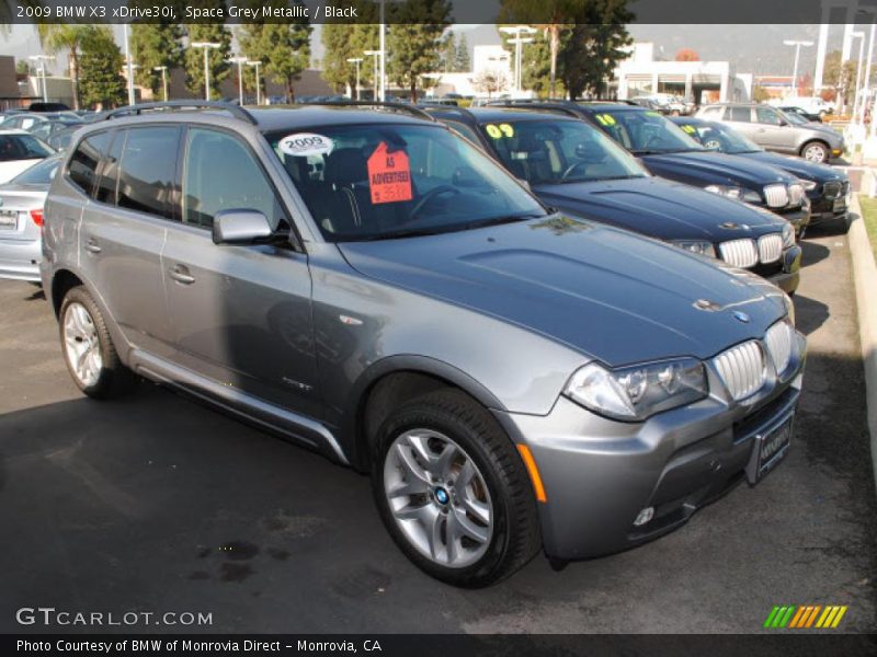 Space Grey Metallic / Black 2009 BMW X3 xDrive30i