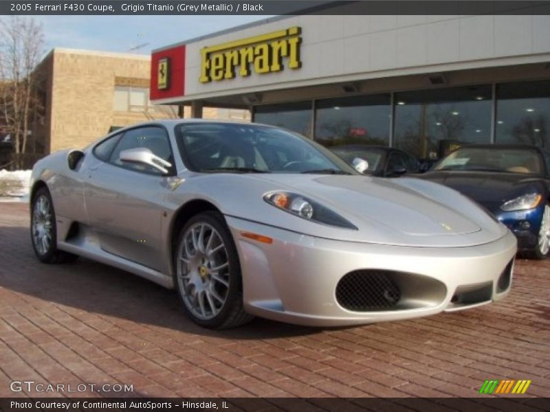 Grigio Titanio (Grey Metallic) / Black 2005 Ferrari F430 Coupe