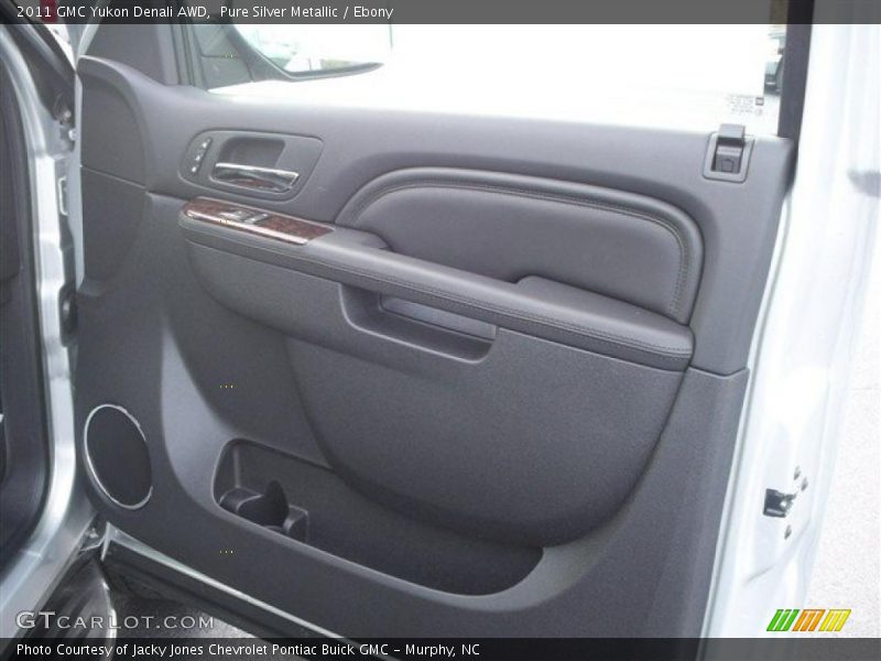 Pure Silver Metallic / Ebony 2011 GMC Yukon Denali AWD