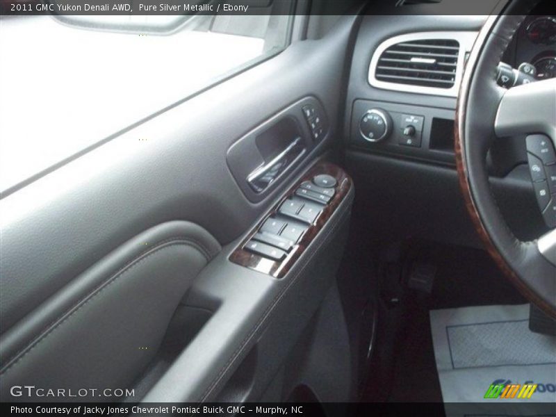 Pure Silver Metallic / Ebony 2011 GMC Yukon Denali AWD
