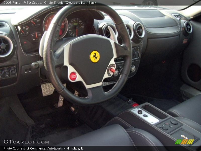 Grigio Titanio (Grey Metallic) / Black 2005 Ferrari F430 Coupe