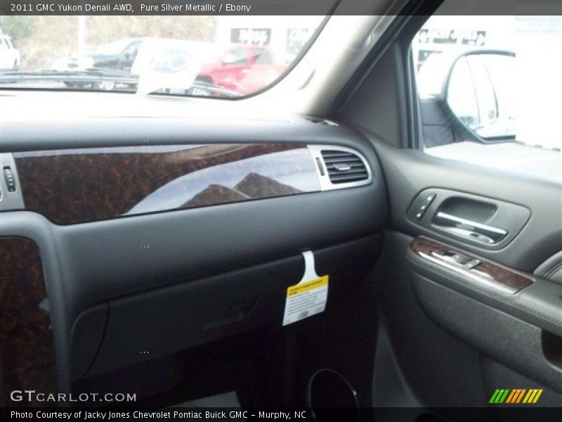 Pure Silver Metallic / Ebony 2011 GMC Yukon Denali AWD