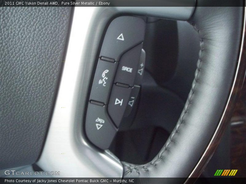 Pure Silver Metallic / Ebony 2011 GMC Yukon Denali AWD