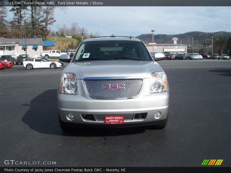 Pure Silver Metallic / Ebony 2011 GMC Yukon Denali AWD