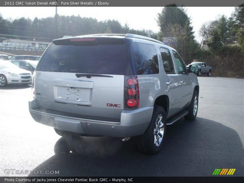 Pure Silver Metallic / Ebony 2011 GMC Yukon Denali AWD
