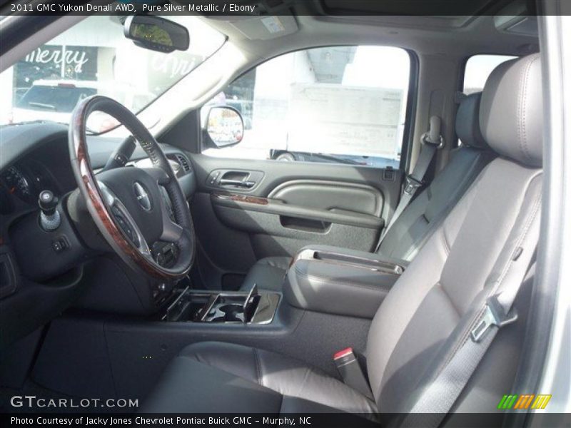 Pure Silver Metallic / Ebony 2011 GMC Yukon Denali AWD