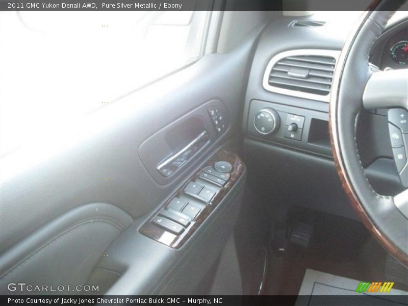 Pure Silver Metallic / Ebony 2011 GMC Yukon Denali AWD