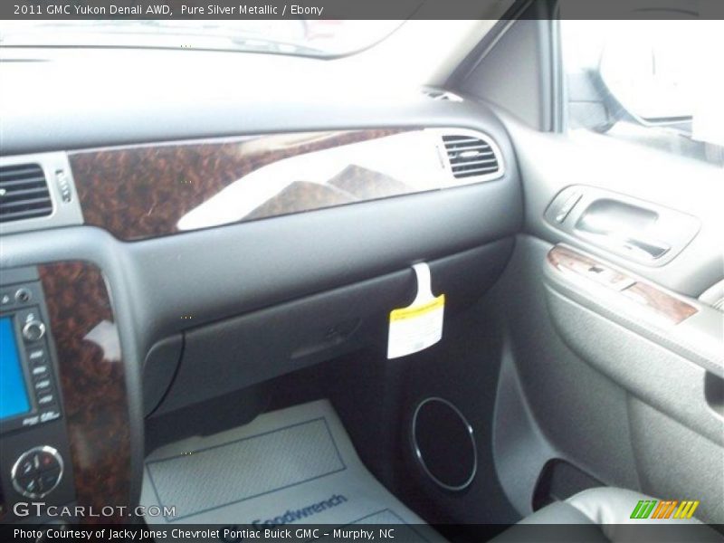 Pure Silver Metallic / Ebony 2011 GMC Yukon Denali AWD