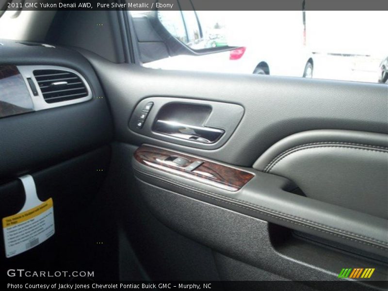 Pure Silver Metallic / Ebony 2011 GMC Yukon Denali AWD