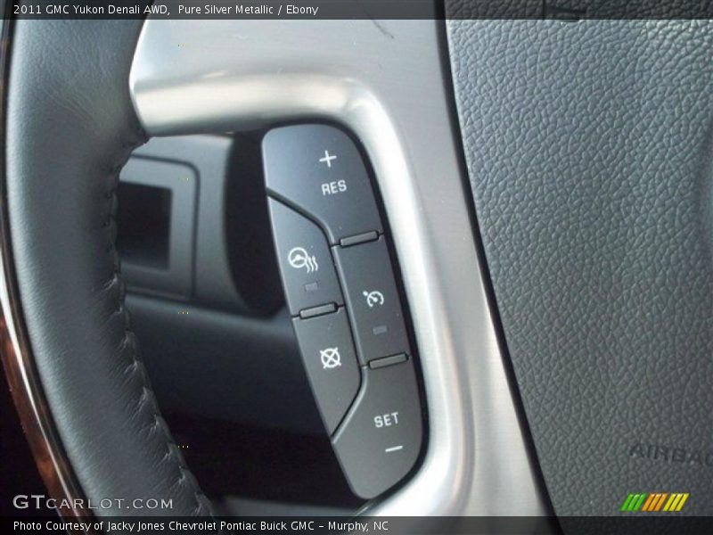 Pure Silver Metallic / Ebony 2011 GMC Yukon Denali AWD