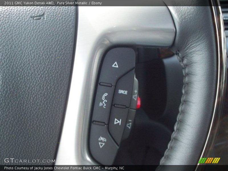 Pure Silver Metallic / Ebony 2011 GMC Yukon Denali AWD